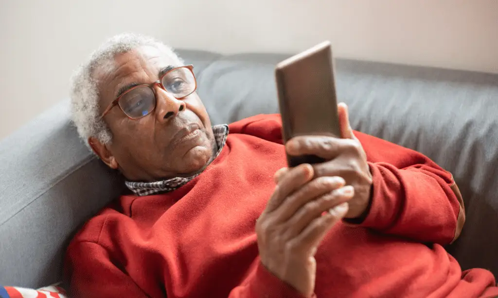 patient bucht Termin am Handy
