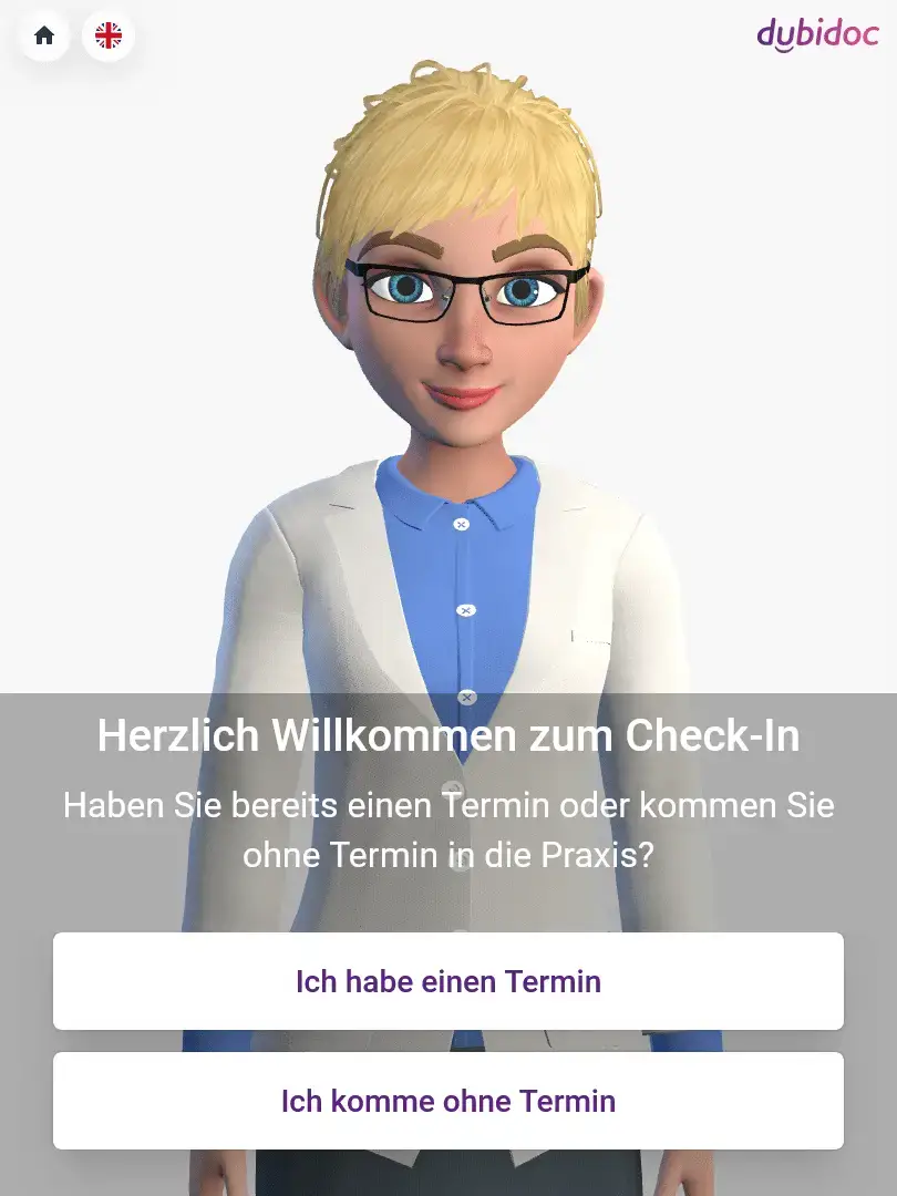 Avatur dubidoc Self-Check-In