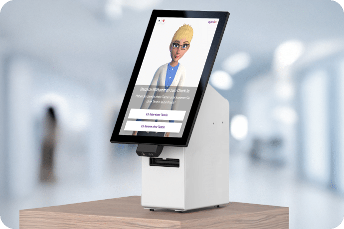 Self-Check-In Tischgerät von eKiosk
