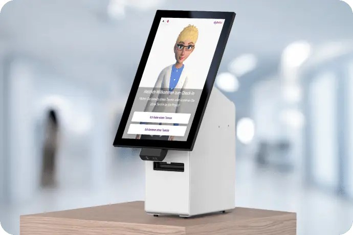 Self-Check-In Tischgerät von eKiosk